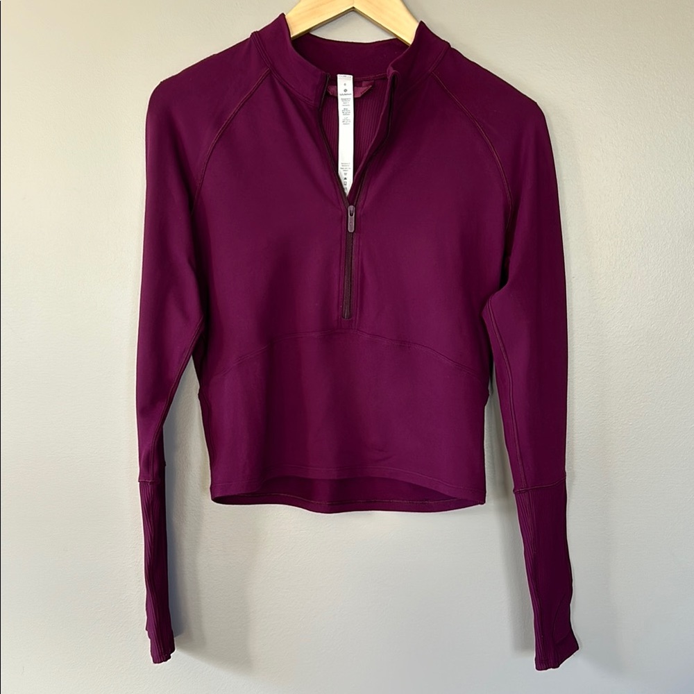 Lululemon Its Rulu Long Sleeve Size 6 Dark Adobe Plum